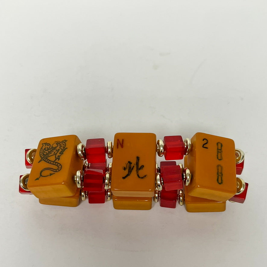 (26168) Vintage Bakelite Mahjong Bracelet