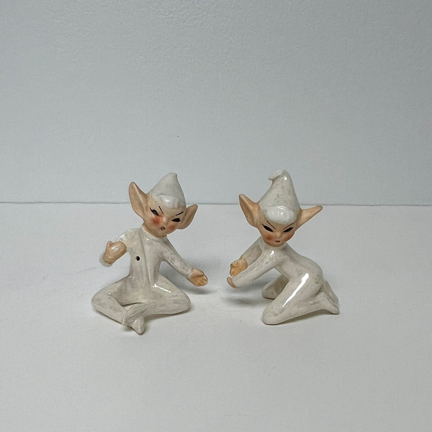 (25794) Set of Two Holt Howard Pixie Candle Huggers