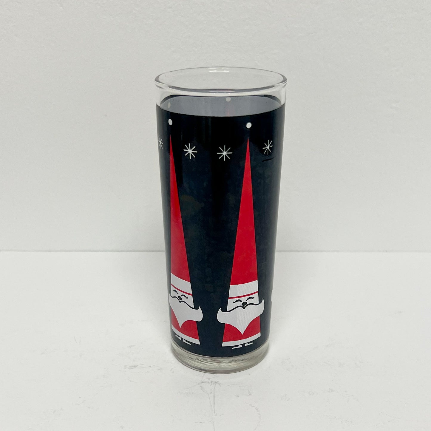 (24973) Set of Seven Holt Howard Santa Collins Glasses