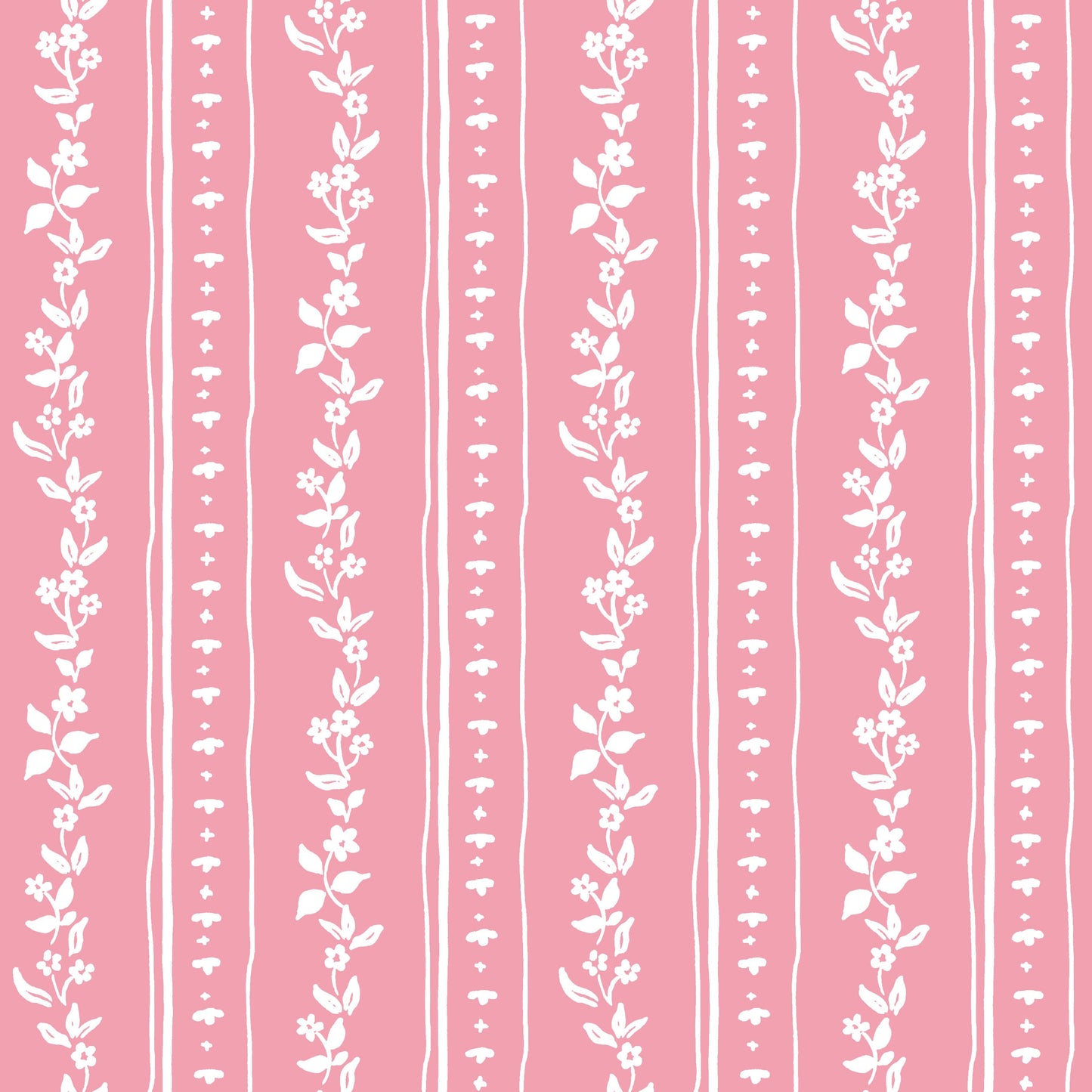 (25966) DITSY STRIPE MAHJONG AND GAME TABLECLOTH ~ PINK