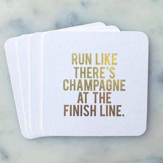 (22023) Run Like There's Champagne Coasters