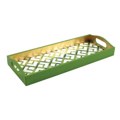 (16610) Caspari Bamboo Green Tray