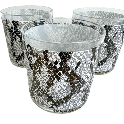 (21606) Set of Four Briard Snakeskin Rocks Glasses