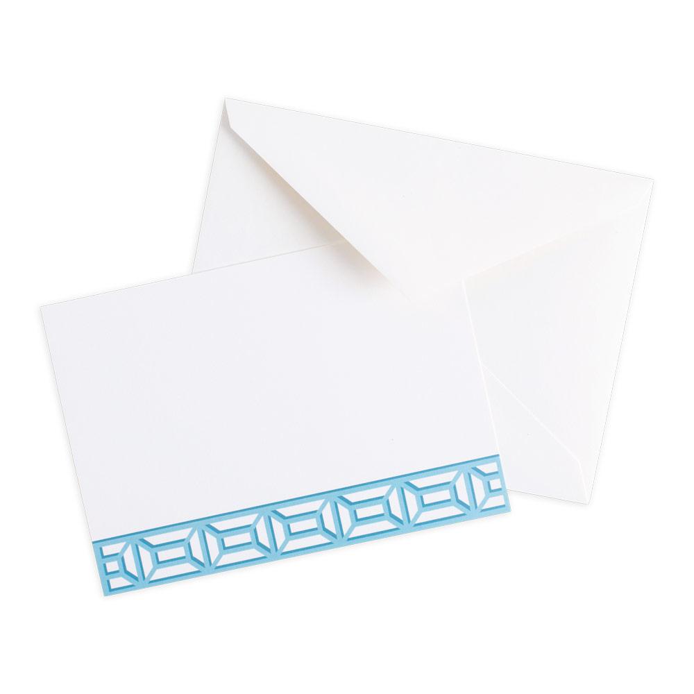 (19892) Garden Gate French Blue Notecards