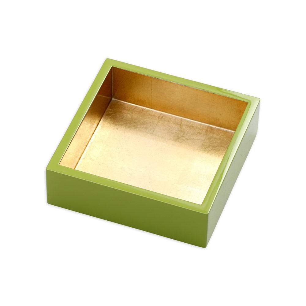 (17783) Sage And Gold Lacquer Cocktail Holder