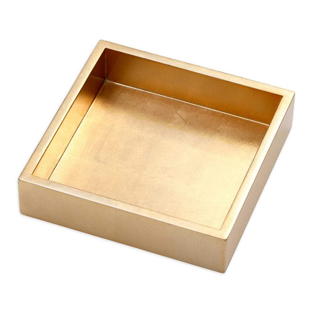 (21329) Gold Lacquer Napkin Holder Luncheon Size